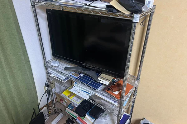 テレビ回収前の様子