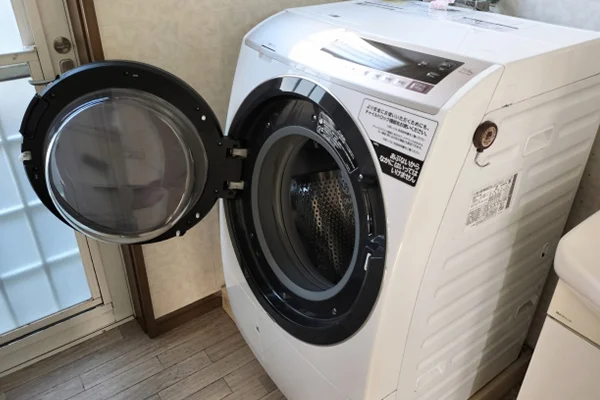 洗濯機回収前の様子